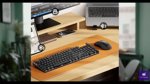 ProtoArc Mechanical Keyboard and Mouse, KM310 Wireless Rechargeable Aluminum Key