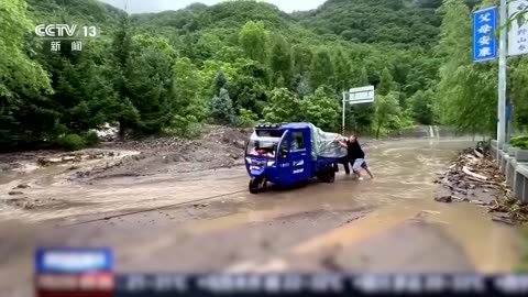 Heavy rains in China flood urban areas and farmland
