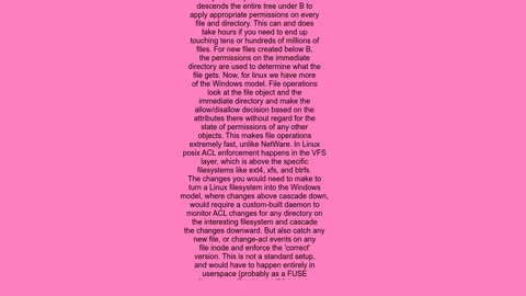 Force all files &amp; subdirs that BY ANY MEANS come to be inunder a directory to inherit all permi