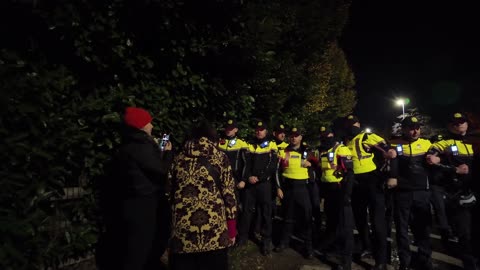 Citywest Tense scene from last night where the Gardai wouldn’t let a woman