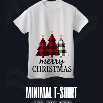 Vintage Cozy Merry Christmas Plaid Tree Seasonal Holiday Winter Art Design