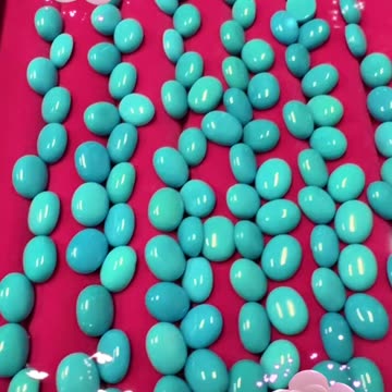 250610-2 Sleeping Beauty Turquoise Cabochon: Solidified Deep-Sea Vortex on Fingertips