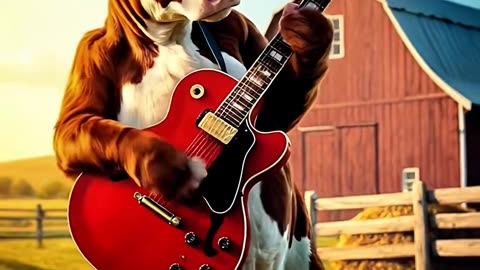 #guitarrista #ai #vaca #fazenda #coutry #gado #animation #guitar #bom
