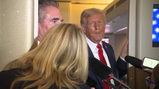 President Trump's Press Gaggle Aboard AF1 Returning From Charlie Kirk Memorial, September 21, 2025