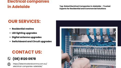 Top-Rated Electrical Companies in Adelaide – Trusted Experts for Residential