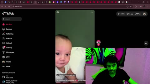 TikTok, Instagram, Twitch, X, YouTube- Myron gains, Charlie kirk, tim pool, news, flightreacts, chat