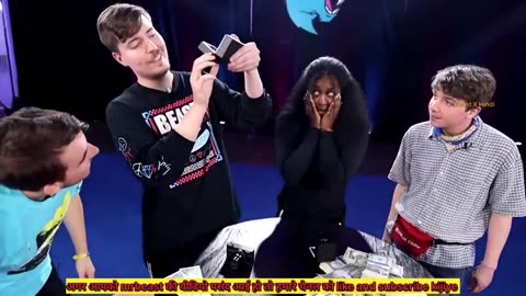 Mr beast distribute the gifts and cash prizes