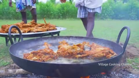 20_GOAT_MUTTON_LEGS___Full_Mutton_Leg_Fry_Recipe_Cooking_in_Village___Fried_Mutton_Recipes