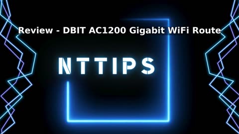 DBIT AC1200 Gigabit WiFi Router 2.4GHz +5GHz Dual Band MU-MIMO Wireless Internet