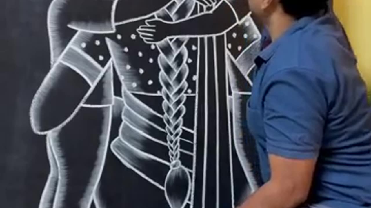 Learn to draw a picture of mother with her two sons