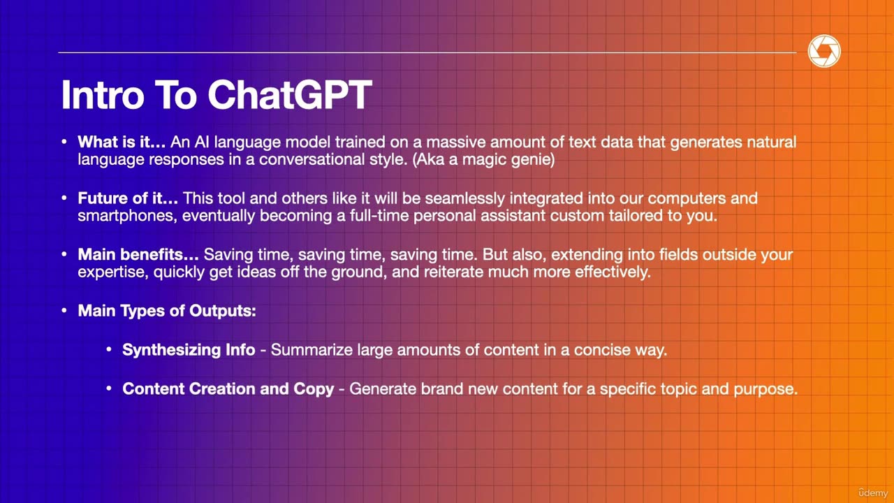 1. 我們將學習如何使用ChatGPT