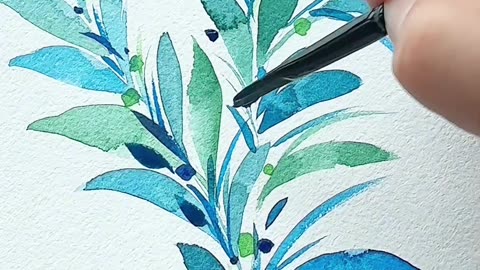 Watercolor Intuitive Plant Painting, Meditative Art Making Tutorial