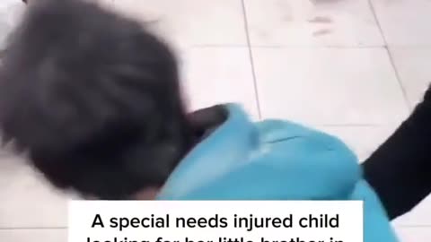 Handicapped Palestinian girl searches for her brother