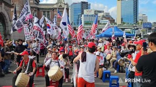 Server-Kka Civic Group, CCP OUT — Main Culprit of Election Fraud? (Street March from Seoul Station to Myeong-dong Station) Aug 16, 2025