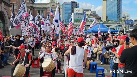 Server-Kka Civic Group, CCP OUT — Main Culprit of Election Fraud? (Street March from Seoul Station to Myeong-dong Station) Aug 16, 2025