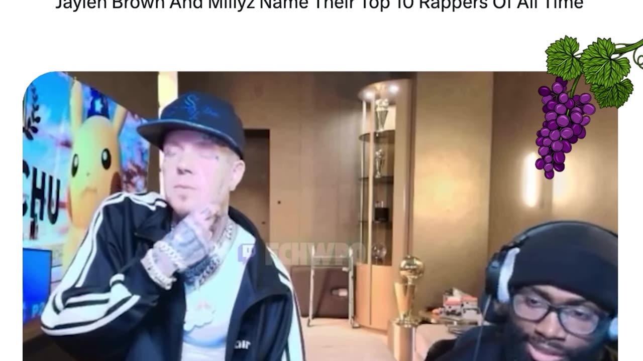 Jaylen Brown And Millyz Name Their Top 10 Rappers Of All Time