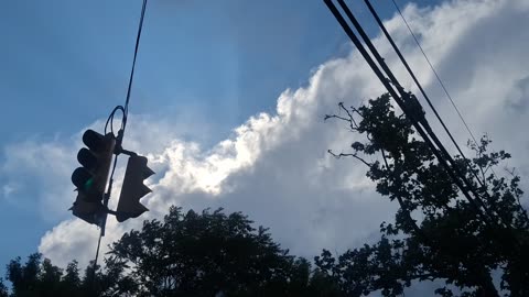 "Clouds" coming through the atmosphere, limiting the direct light(4)