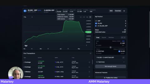 RLUSD XRP AMM Pool update Mat 7 2025