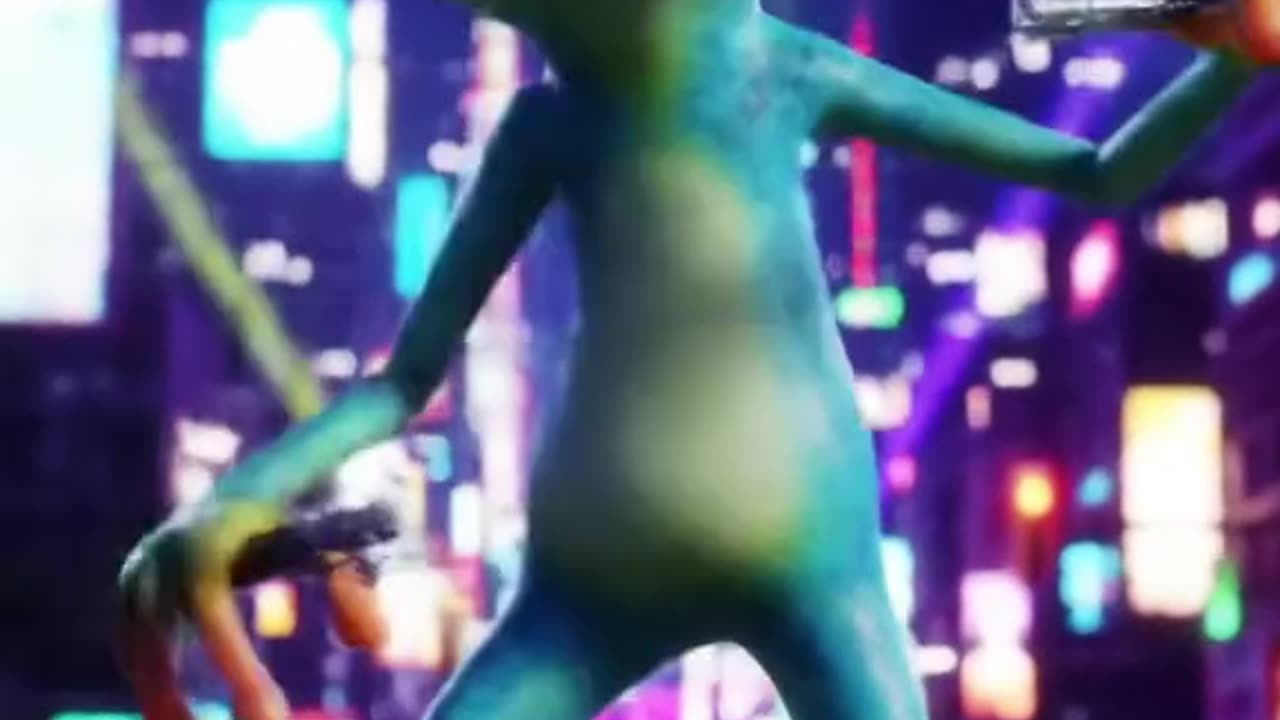 Rana Neón: ¡Baile Futurista! 🐸⚡️