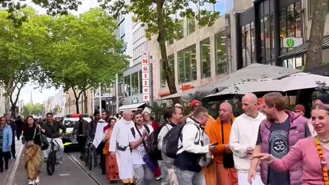 Harinam Sankirtan in Karlsruhe, Germany October 2025