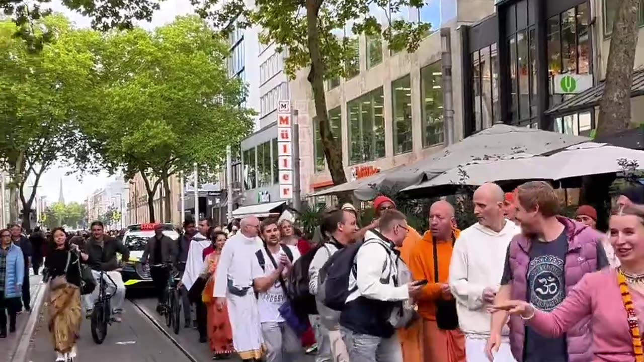 Harinam Sankirtan in Karlsruhe, Germany October 2025