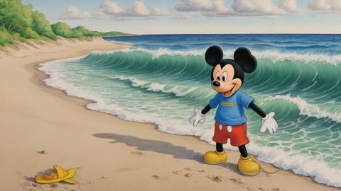 Mickey à la plage ✨ Histoires pour s'endormir - Conte de fée - Livres courts racontés