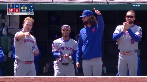 MLB - Luisangel Acuña makes it a 5-run @Mets 1st inning!