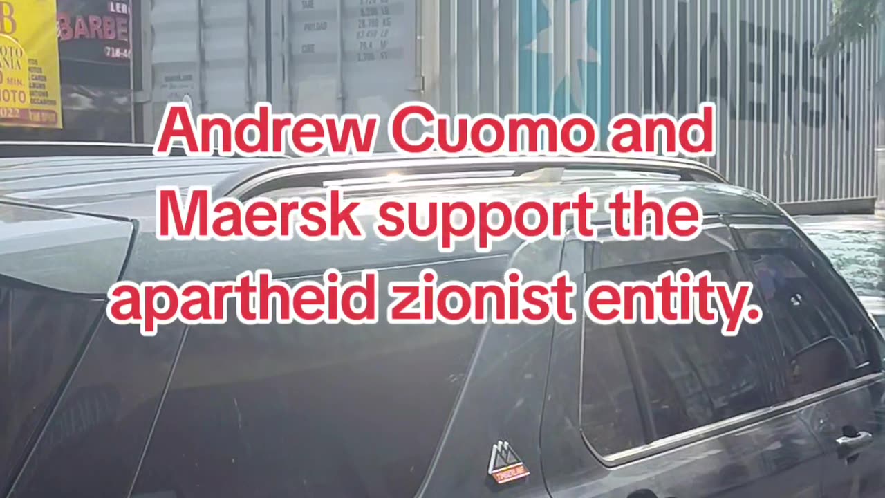 Andrew Cuomo and Maersk support the apartheid zionist entity.