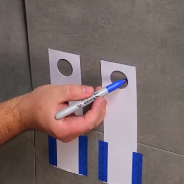 How to cut tiles to the exact size of pipes