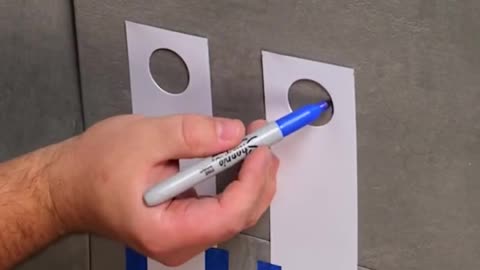How to cut tiles to the exact size of pipes