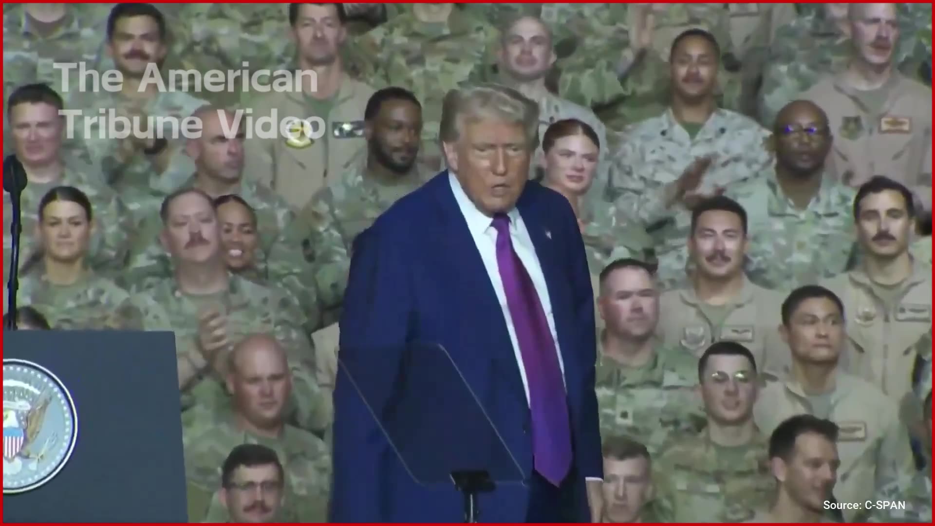 Soldiers Roar with Applause as Trump Breaks Out His “Trump Dance”