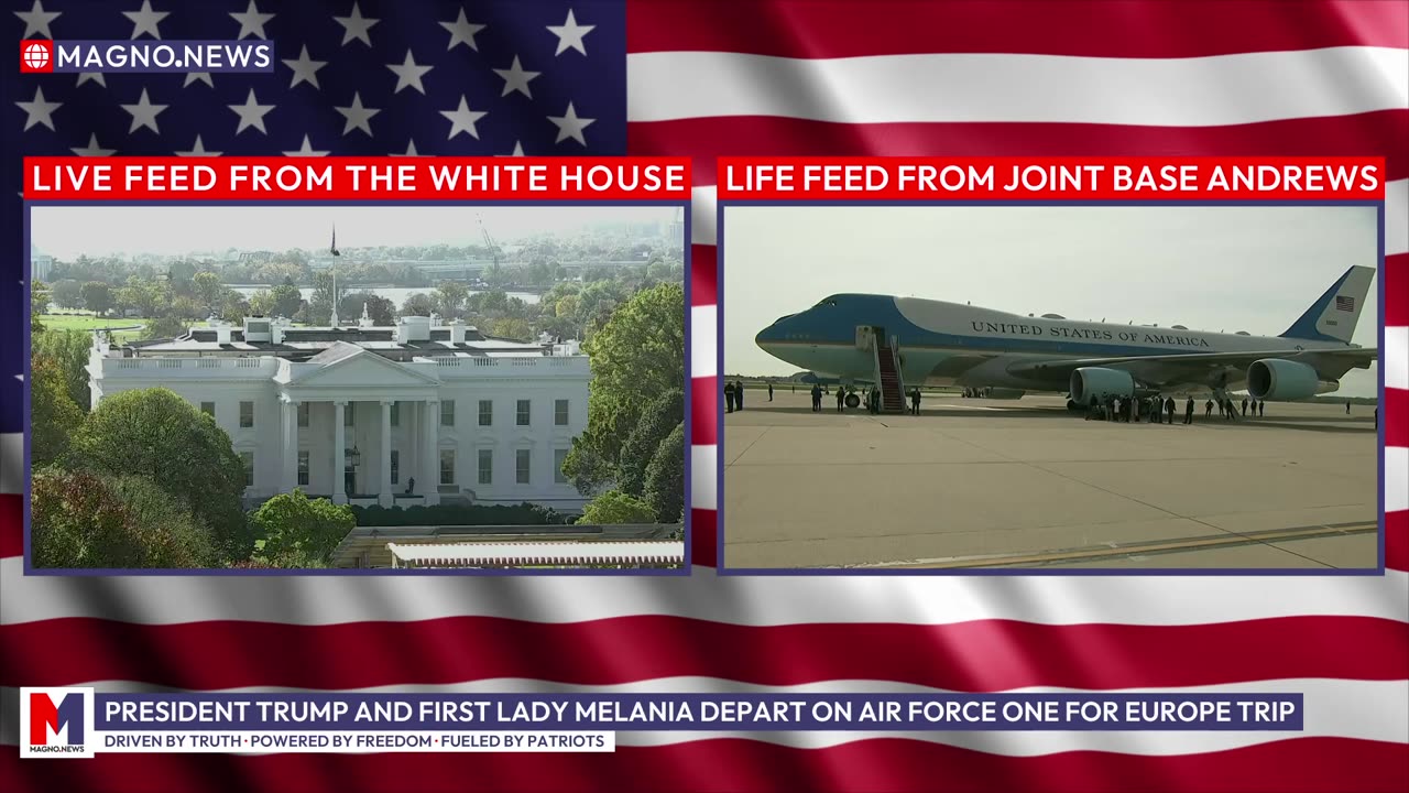 President Trump and First Lady Melania Depart The White House for Pope Funeral in Rome, Italy [LIVE]