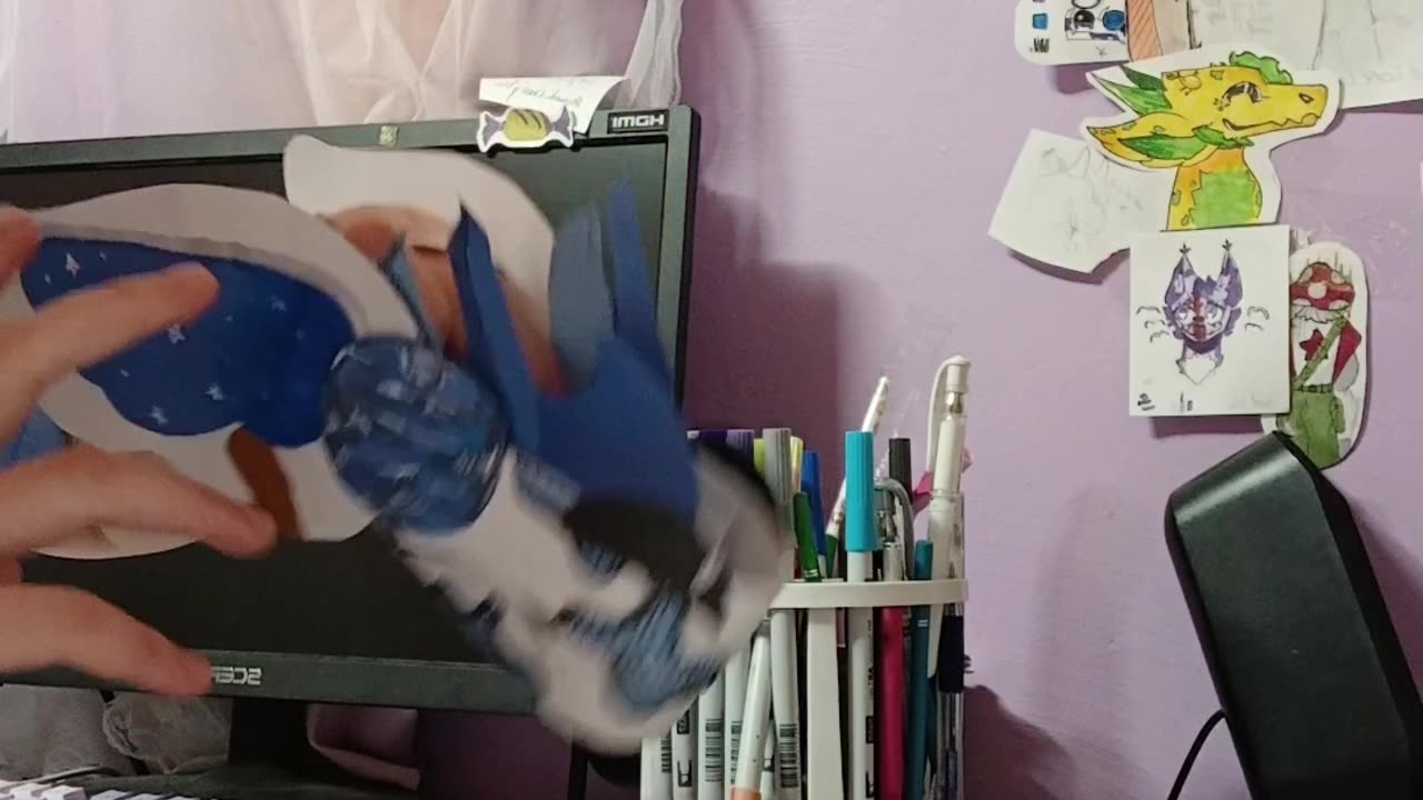 Paper dragon puppet compilation! Mini video!