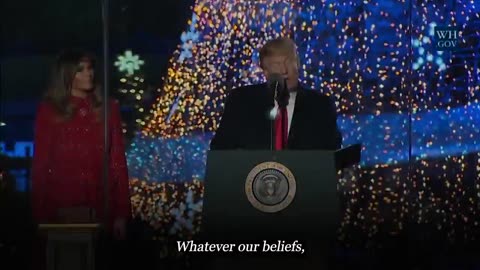 celebration of the birth of our Lord and Savior, Jesus Christ.” –President DJT