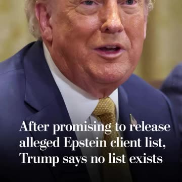 Austrian painter explains why trump didn't reveal Epstein's list