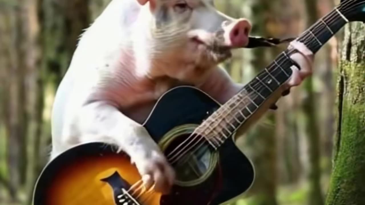 #ai #animal #funnyvideos #pig #pigsoftiktok #ibelieveicanfly #fyp #vi...