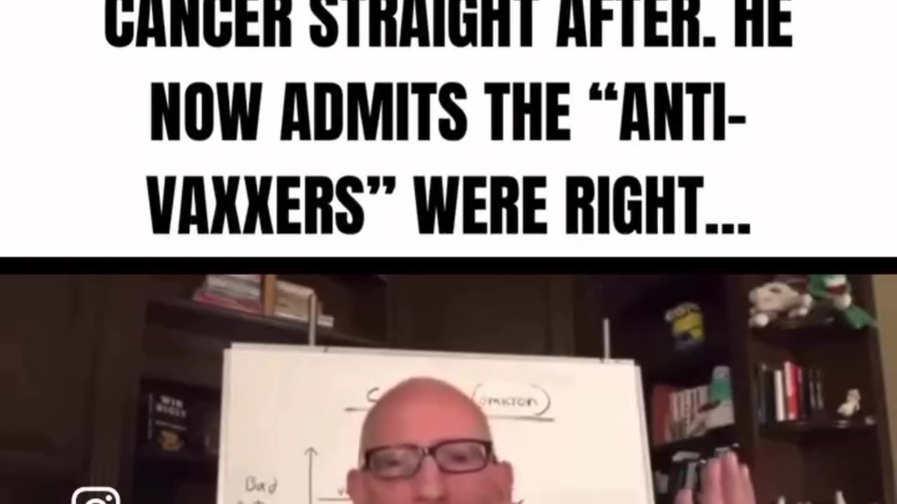 Scott Adams has cancer and blames it on the covid vaccine.