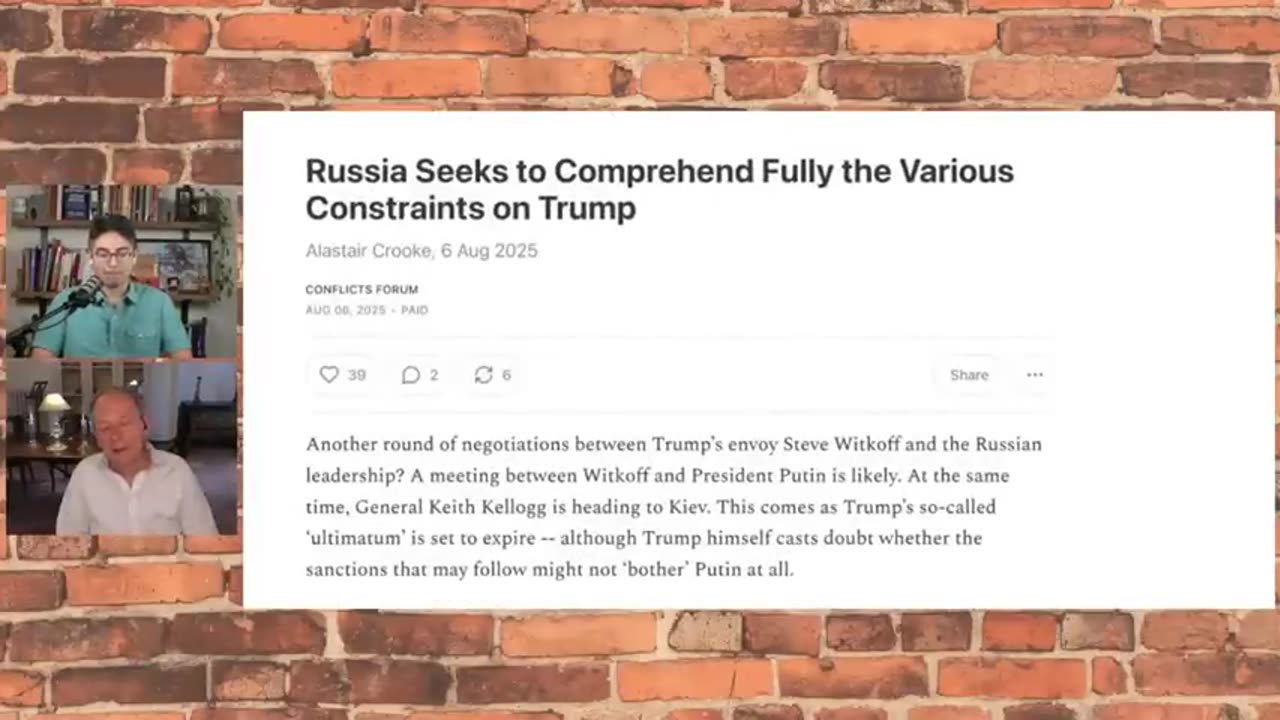 Alastair Crooke: No One Saw Putins NUCLEAR Move Coming, Trump & NATO Cant Save Ukraine