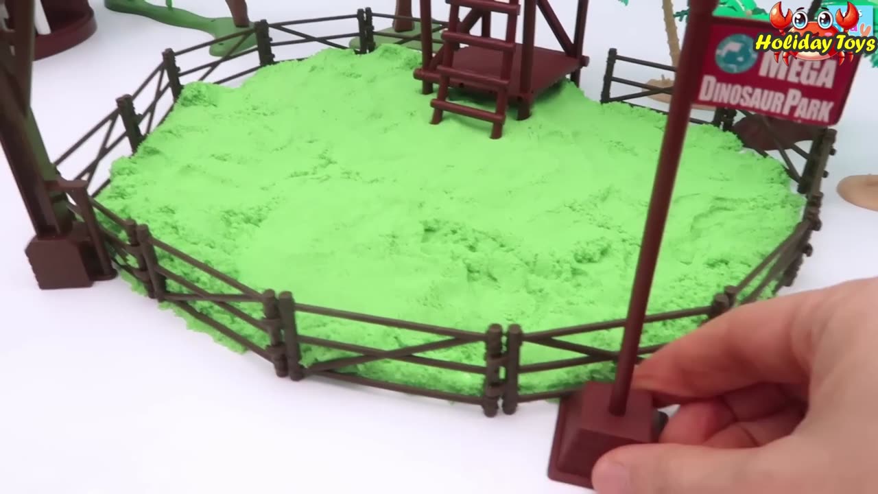 Arrange Mosasaur Cage by Adding Water and Sand