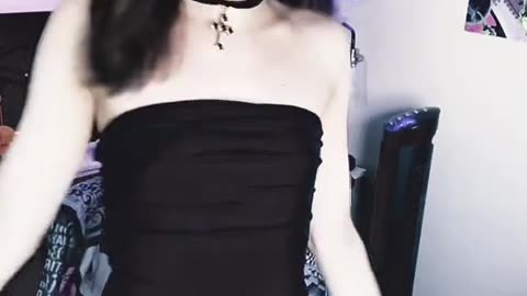 Mature goth tgirl