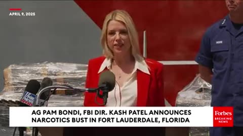 'BEHIND YOU IS HALF A BILLION DOLLARS IN UNCUT COCAINE' 🌬 PAM BONDI UNVEILS MASSIVE DRUG BUST