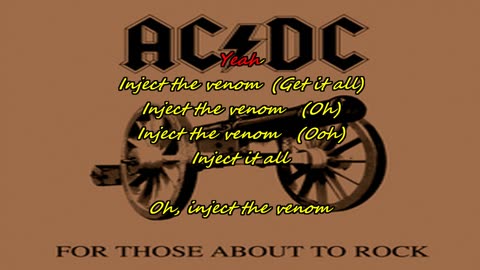 AC/DC - Inject the Venom {no mercy for the karaoke}