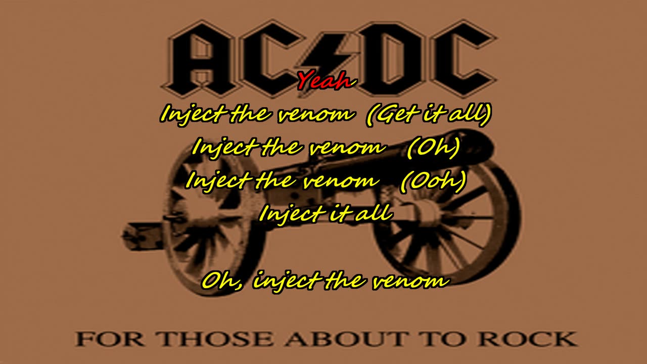 AC/DC - Inject the Venom {no mercy for the karaoke}
