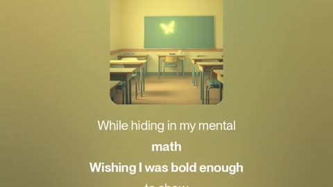 🎵 Slip Through My Fingers (Verse 1) I sat in the back of the class, Eyes on my desk, afraid to ask