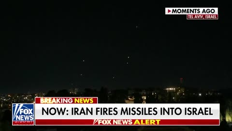 NEW VIDEO: “Iran began firing more missiles into Israel moments ago"