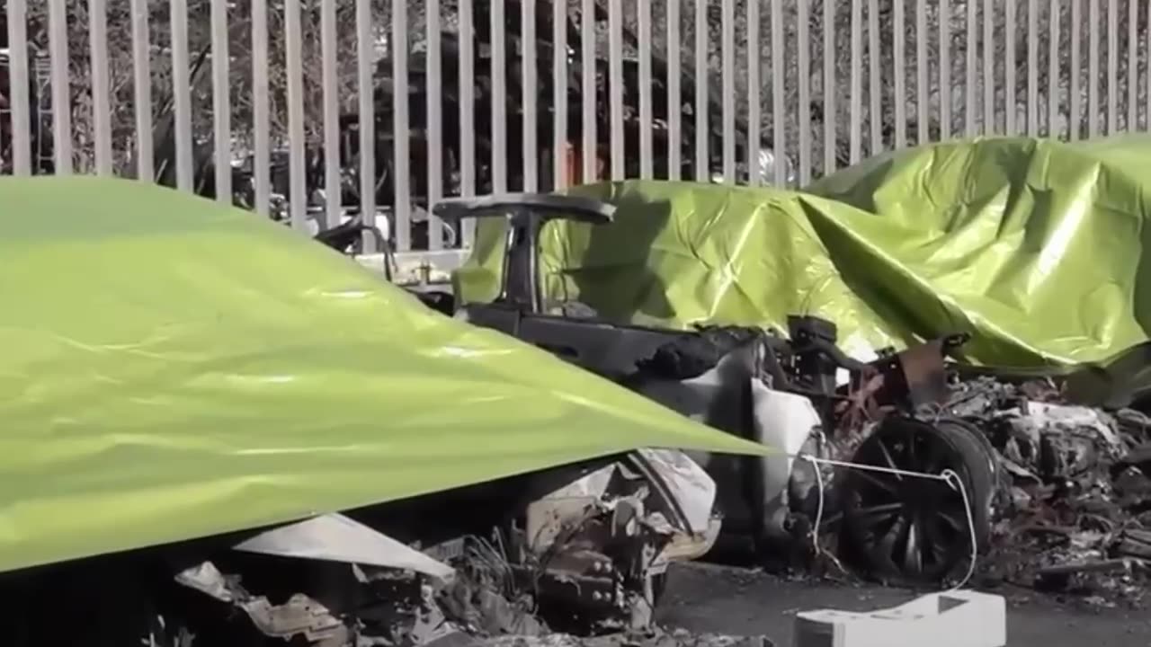 Destruyen 17 coches eléctricos Tesla en Roma
