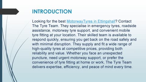 Best Motorway Tyres in Ettingshall