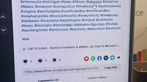 Recent post on tiktok