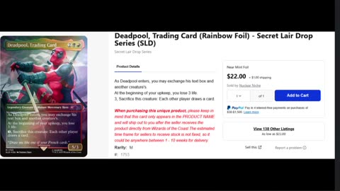 Card spikes and new commander decks