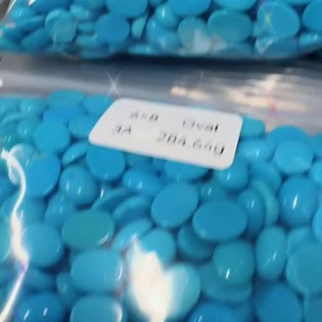 250610-11 Turquoise Cabochon: Geological Aesthetics Specimen on Fingers